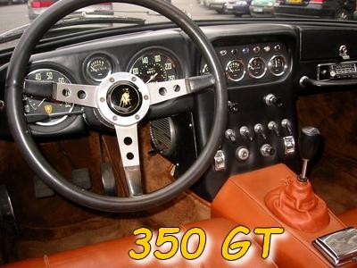 L'intérieur de la 350 GT