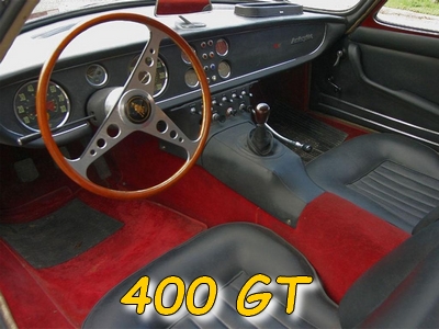 L'intérieur de la 400 GT